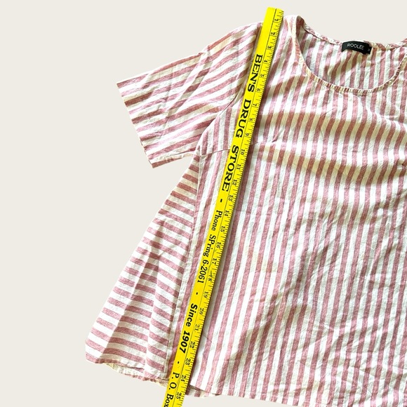 Roolee Cotton Striped Tent Top, Size M - Picture 10 of 10